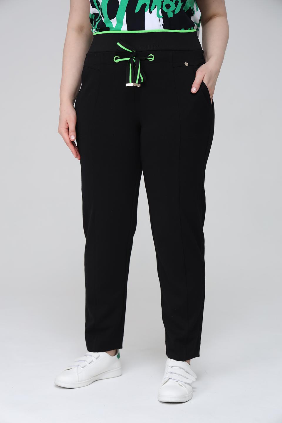 Брюки Frapp с завязками чёрные