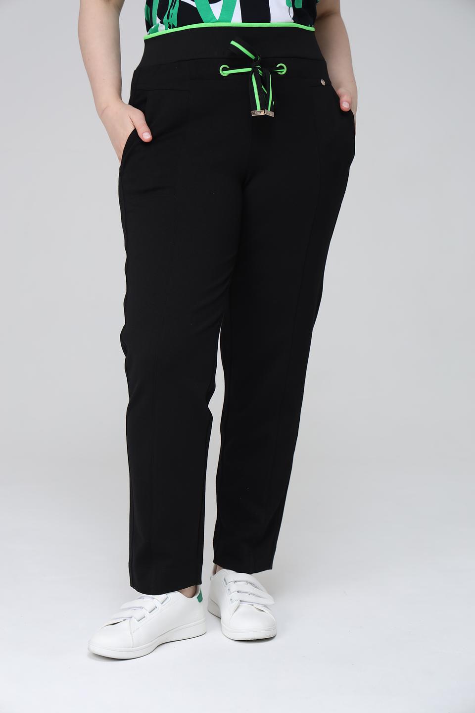 Брюки Frapp с завязками чёрные