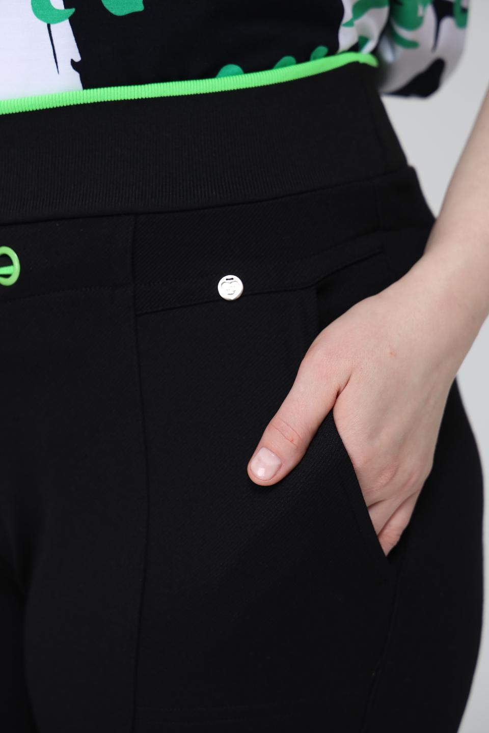 Брюки Frapp с завязками чёрные