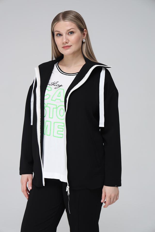 Жакет Frapp с молнией чёрный
