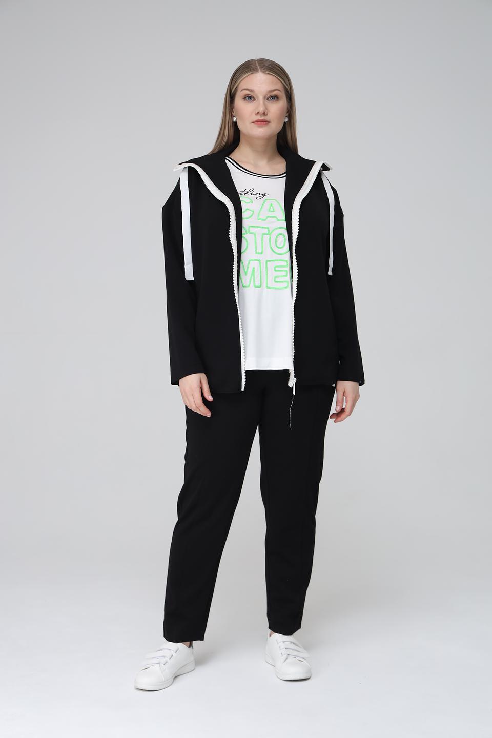 Жакет Frapp с молнией чёрный