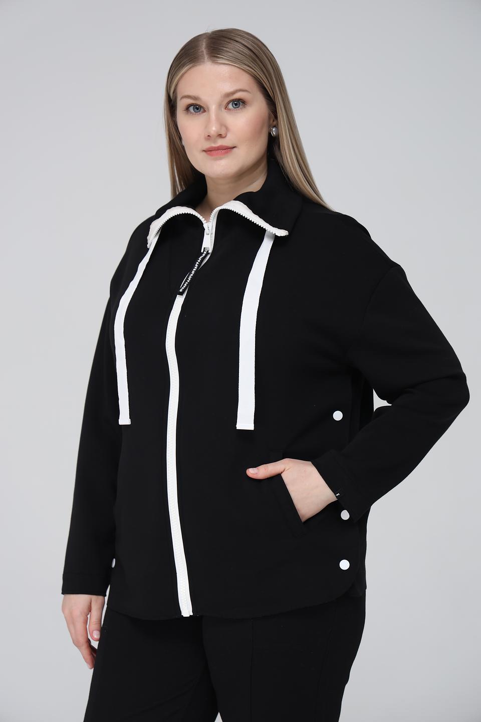 Жакет Frapp с молнией чёрный