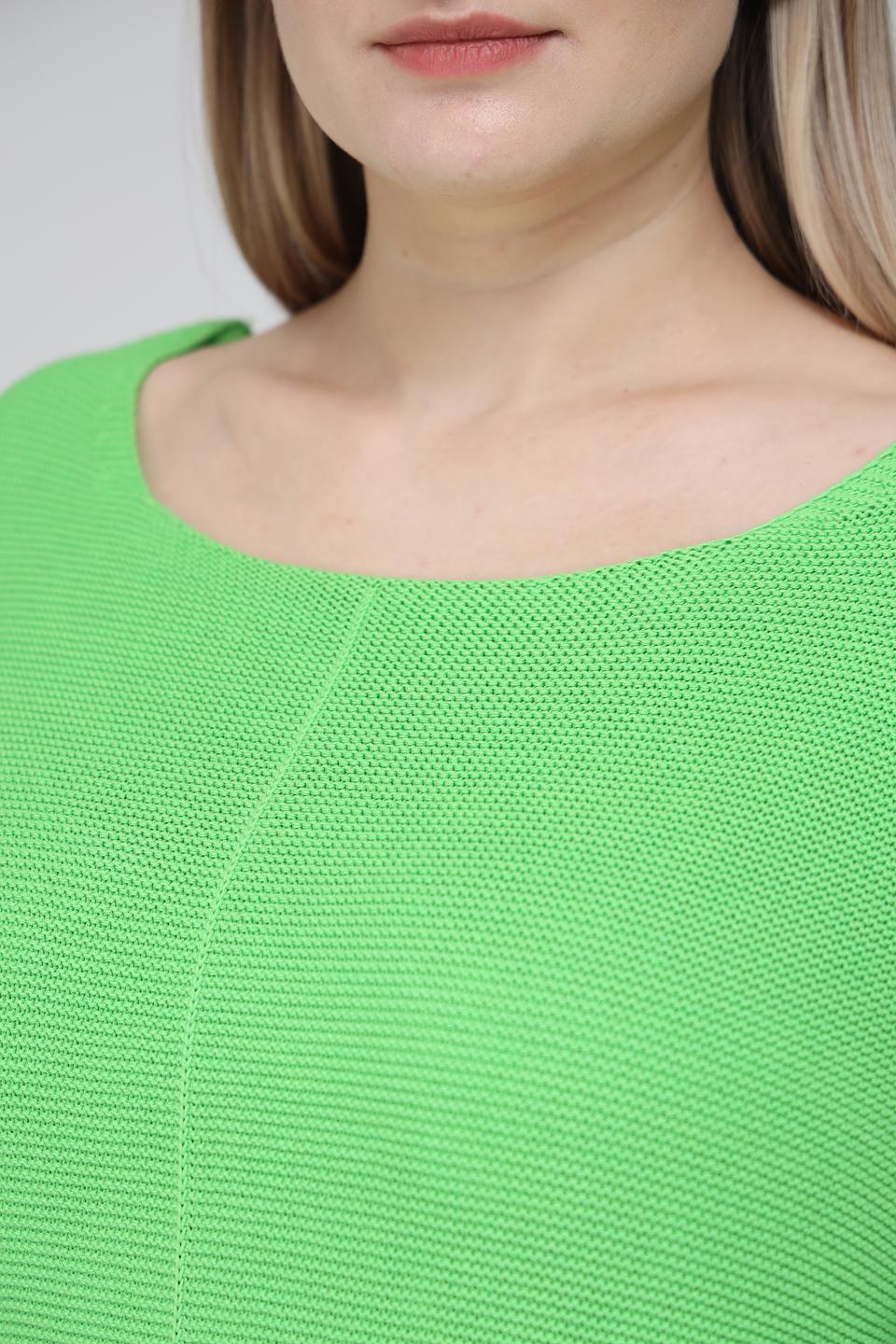Пуловер Frapp лайм с отделкой