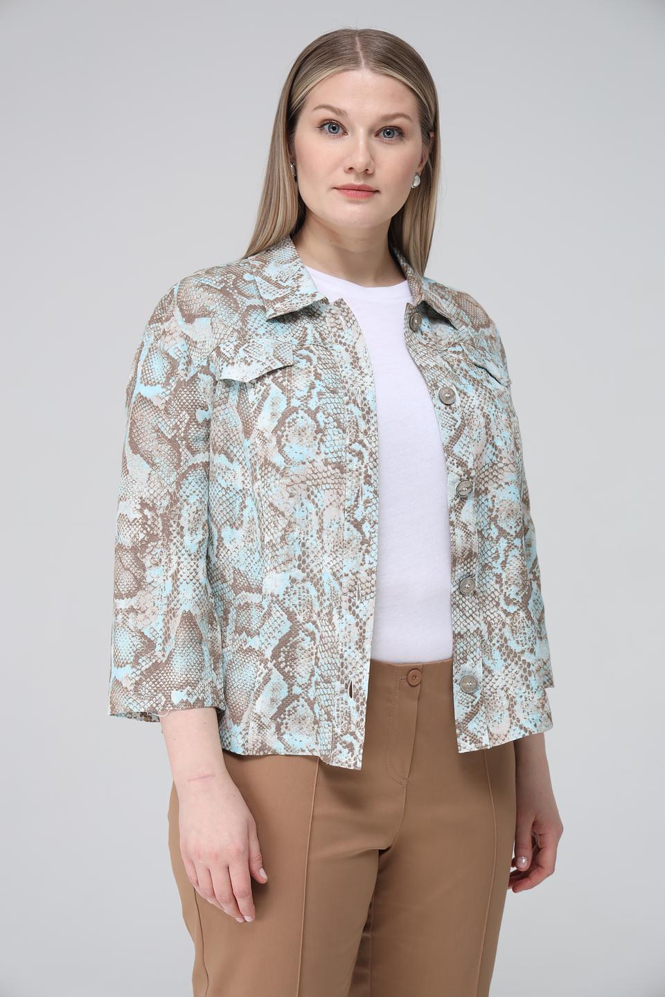 Жакет Lebek с принтом reptile