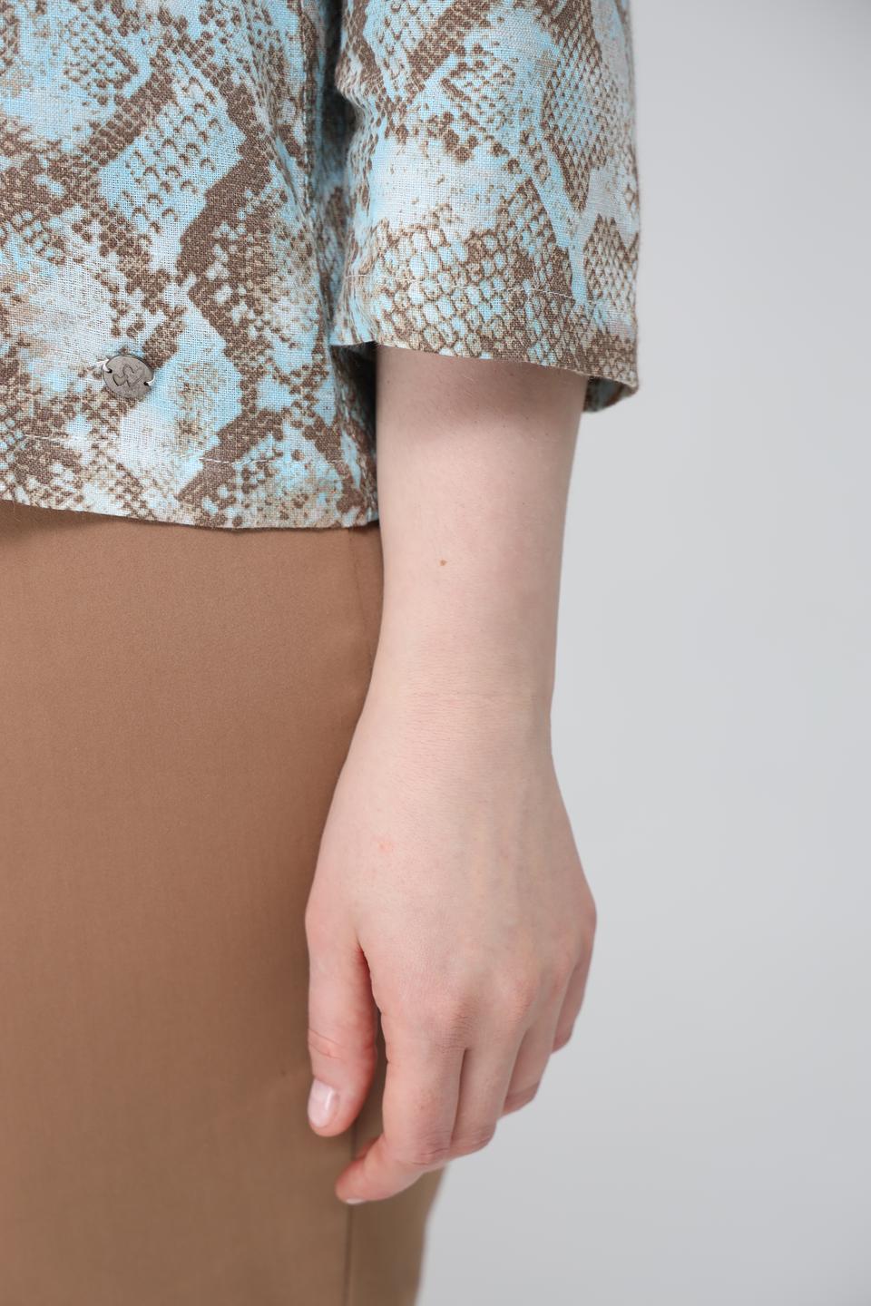 Жакет Lebek с принтом reptile