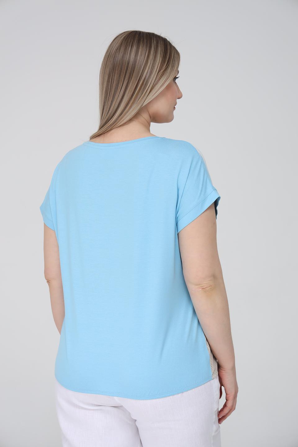 Футболка Lebek с принтом оранжевый