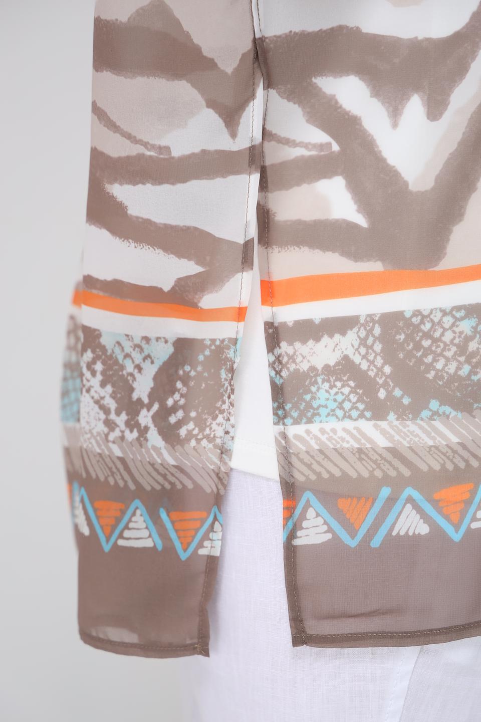 Блуза Lebek с принтом зебра