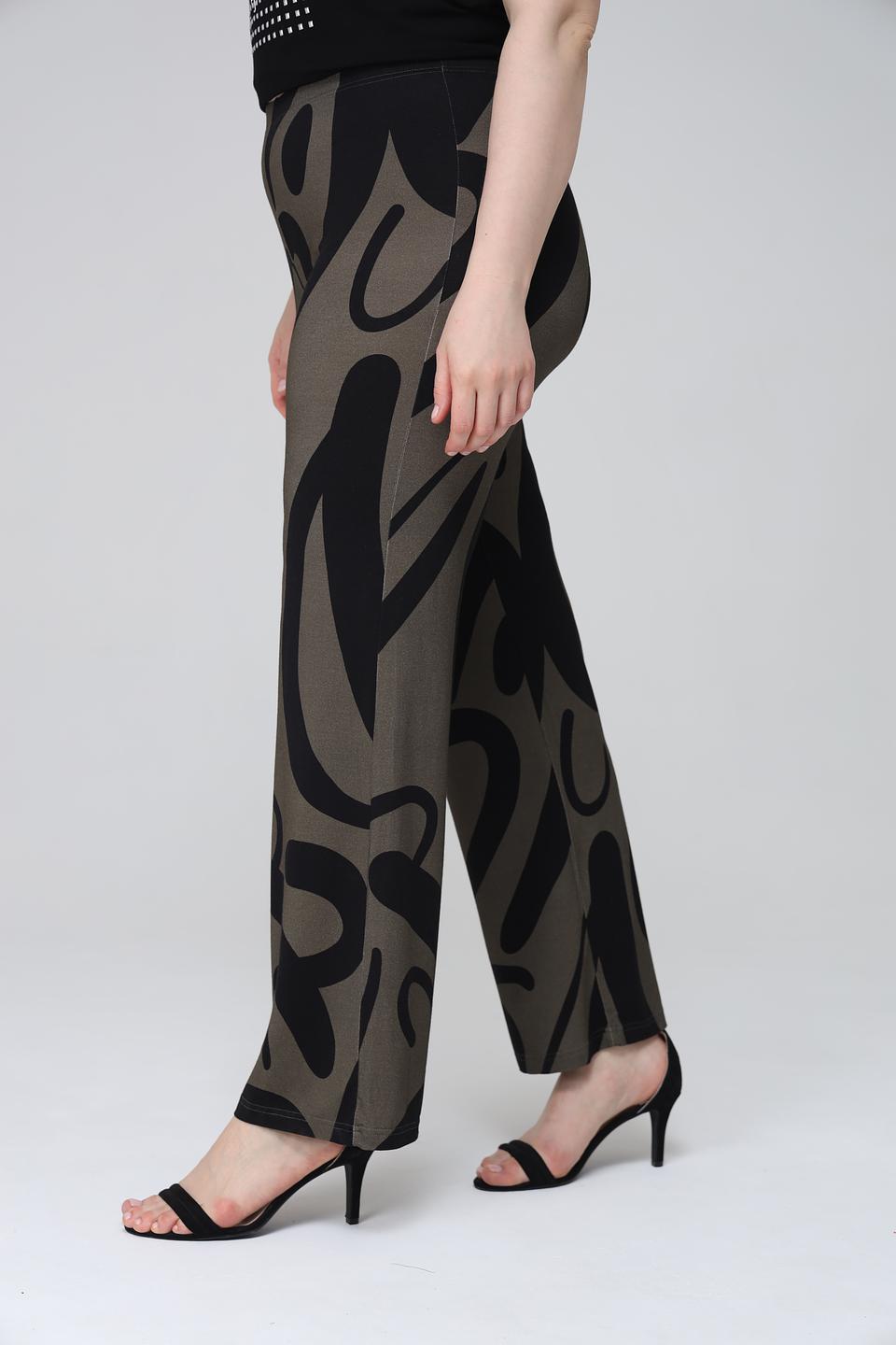 Брюки Doris Streich с принтом хаки