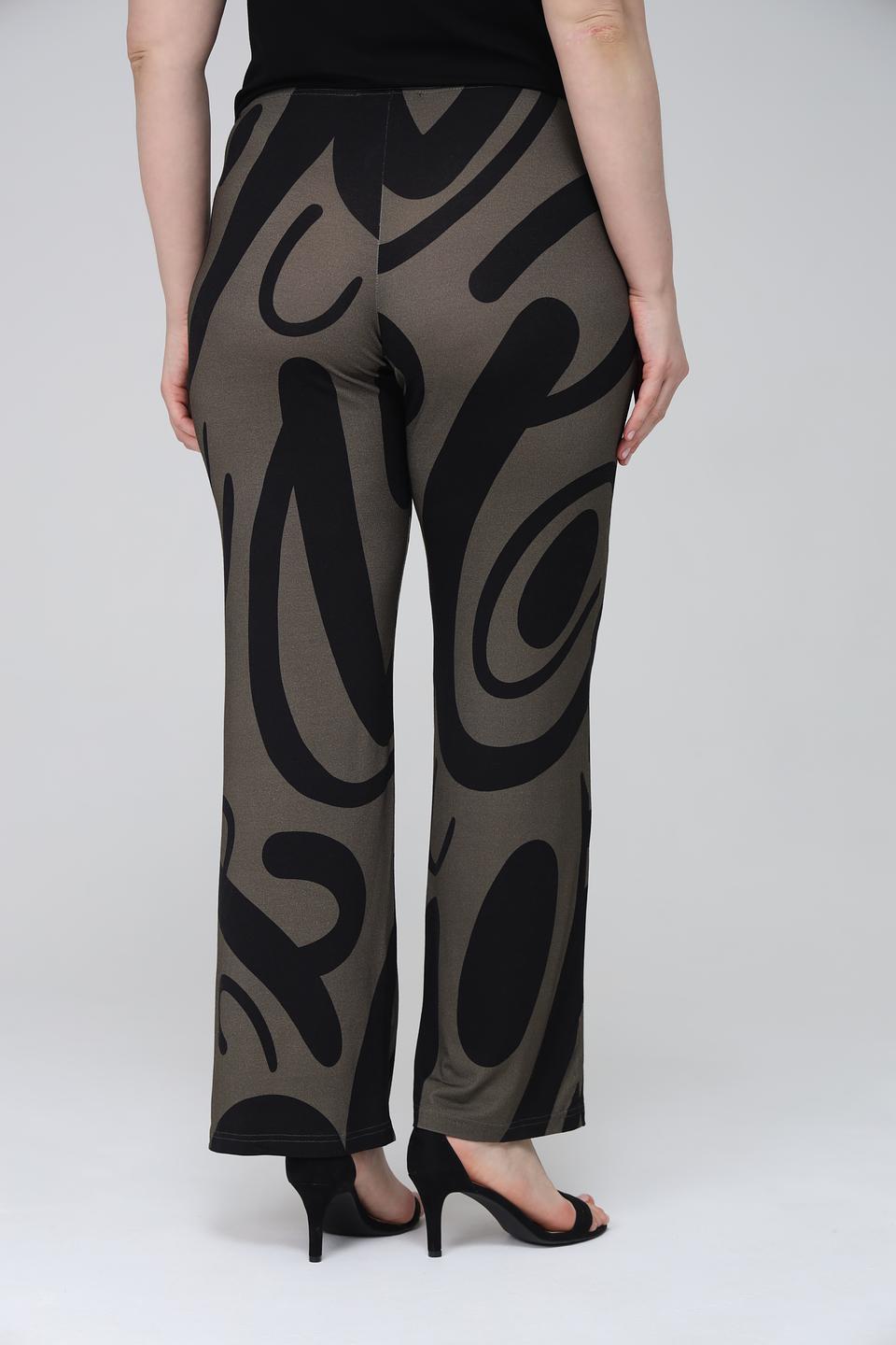 Брюки Doris Streich с принтом хаки