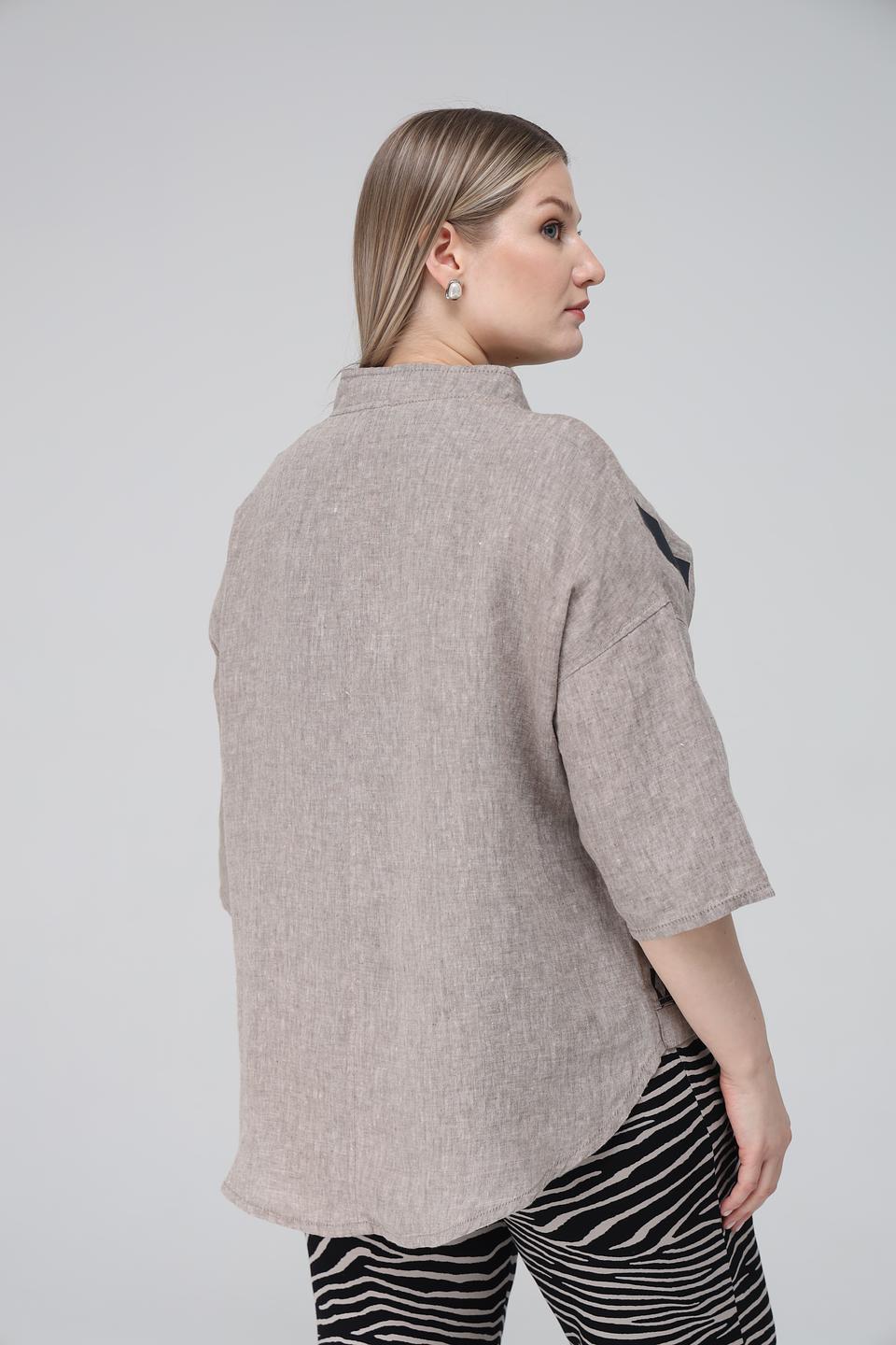 Жакет Doris Streich с принтом бежевый