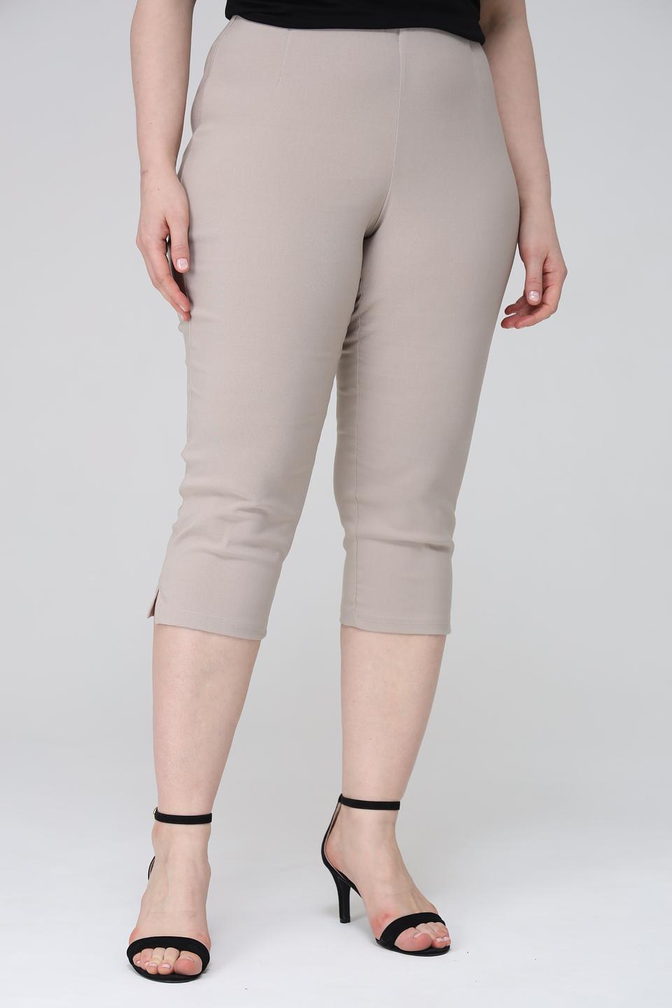 Брюки капри Doris Streich бежевые