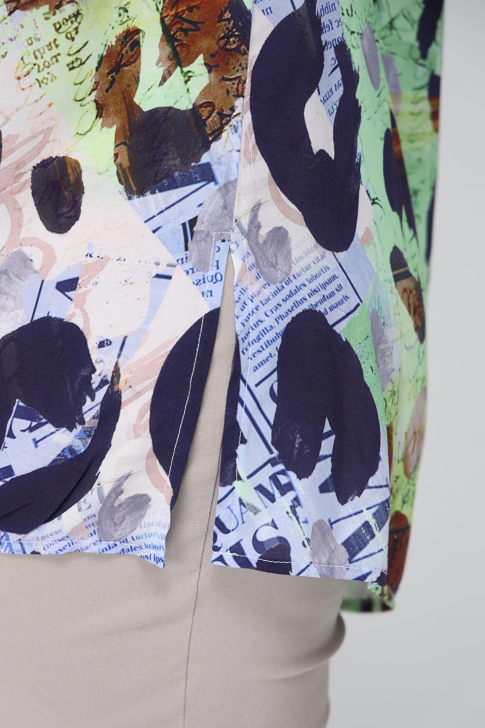 Блуза Doris Streich с принтом лайм