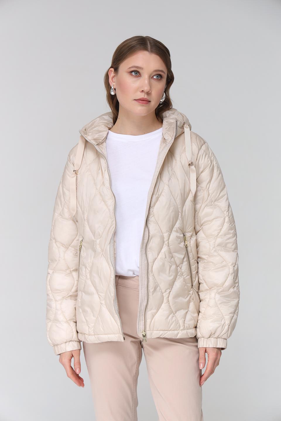 Куртка Pezzo стеганая бежевая