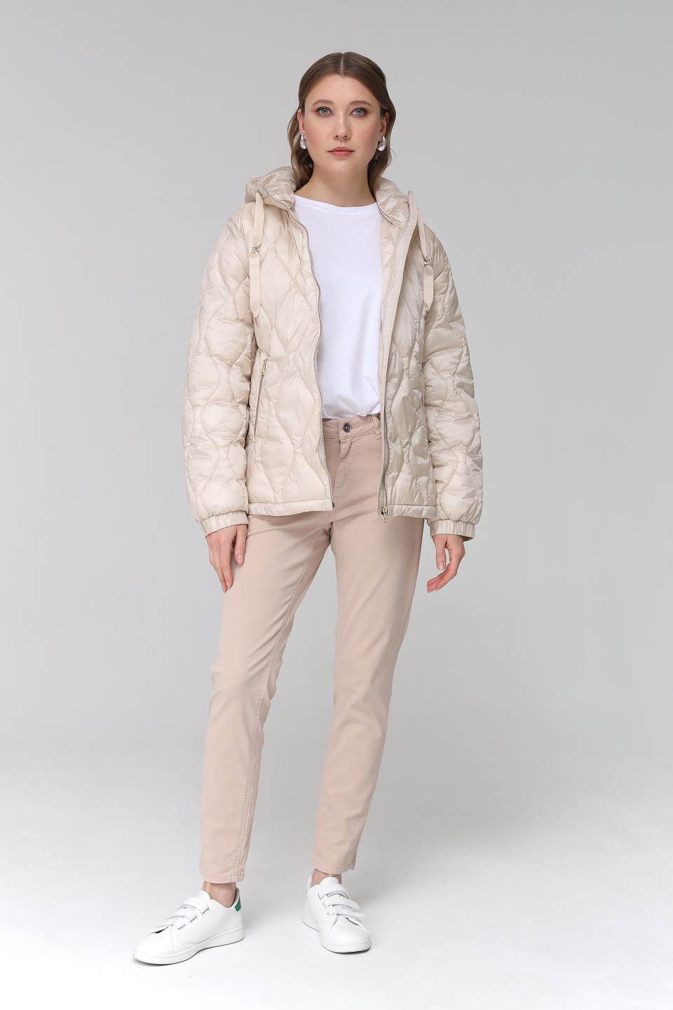 Куртка Pezzo стеганая бежевая