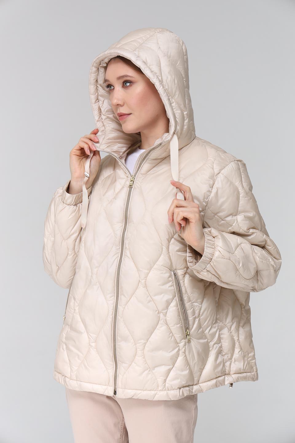 Куртка Pezzo стеганая бежевая