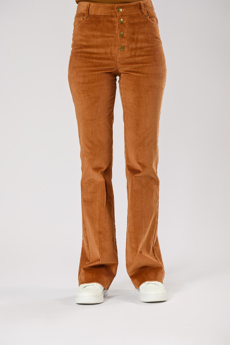 Брюки Twin Set вельветовые коричневые