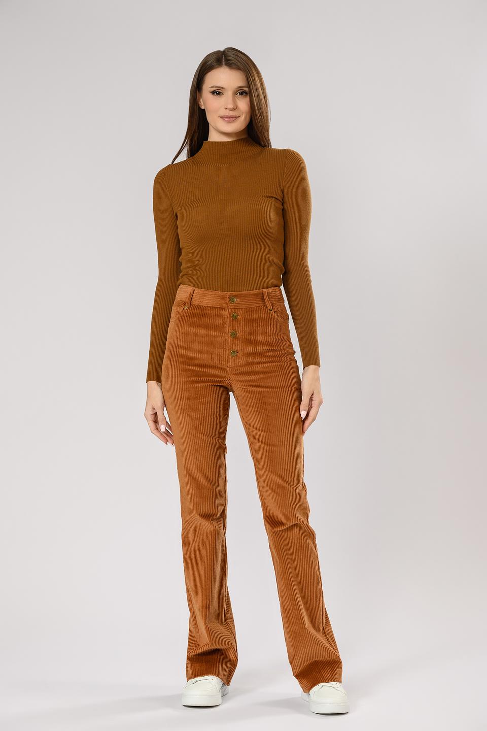 Брюки Twin Set вельветовые коричневые