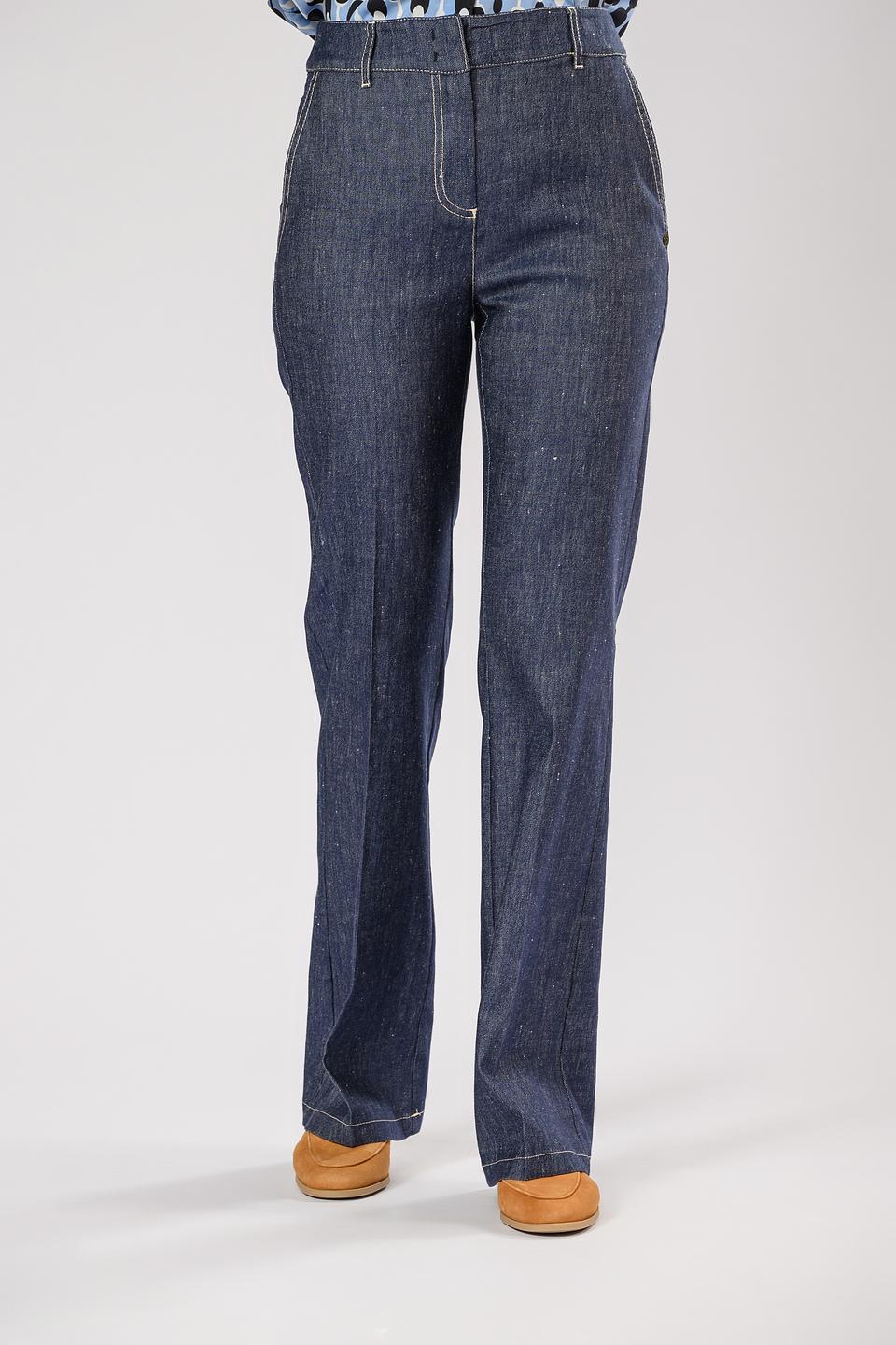 Брюки Penny Black джинсовые широкие синие