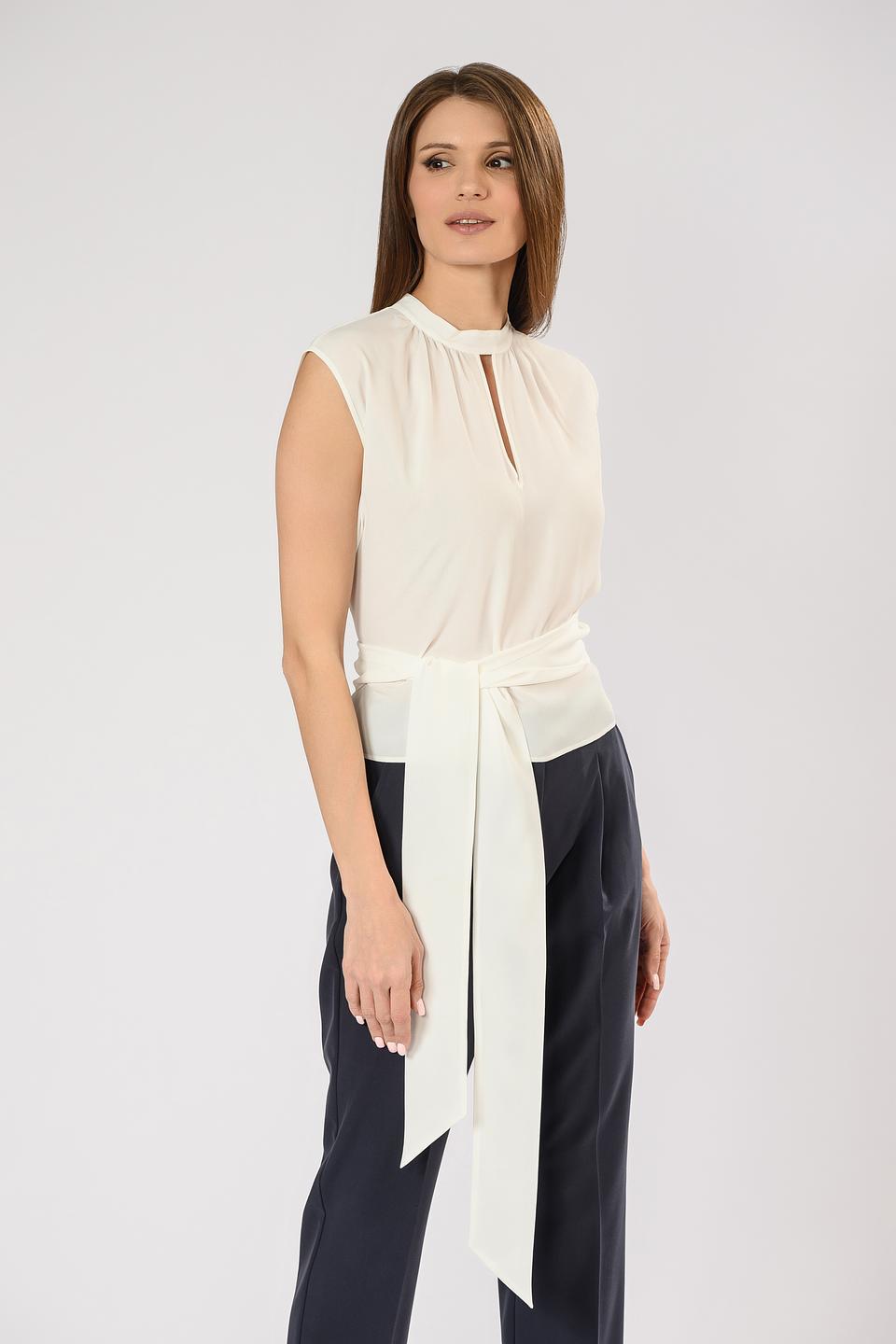 Блуза Penny Black Black с вырезом ivory