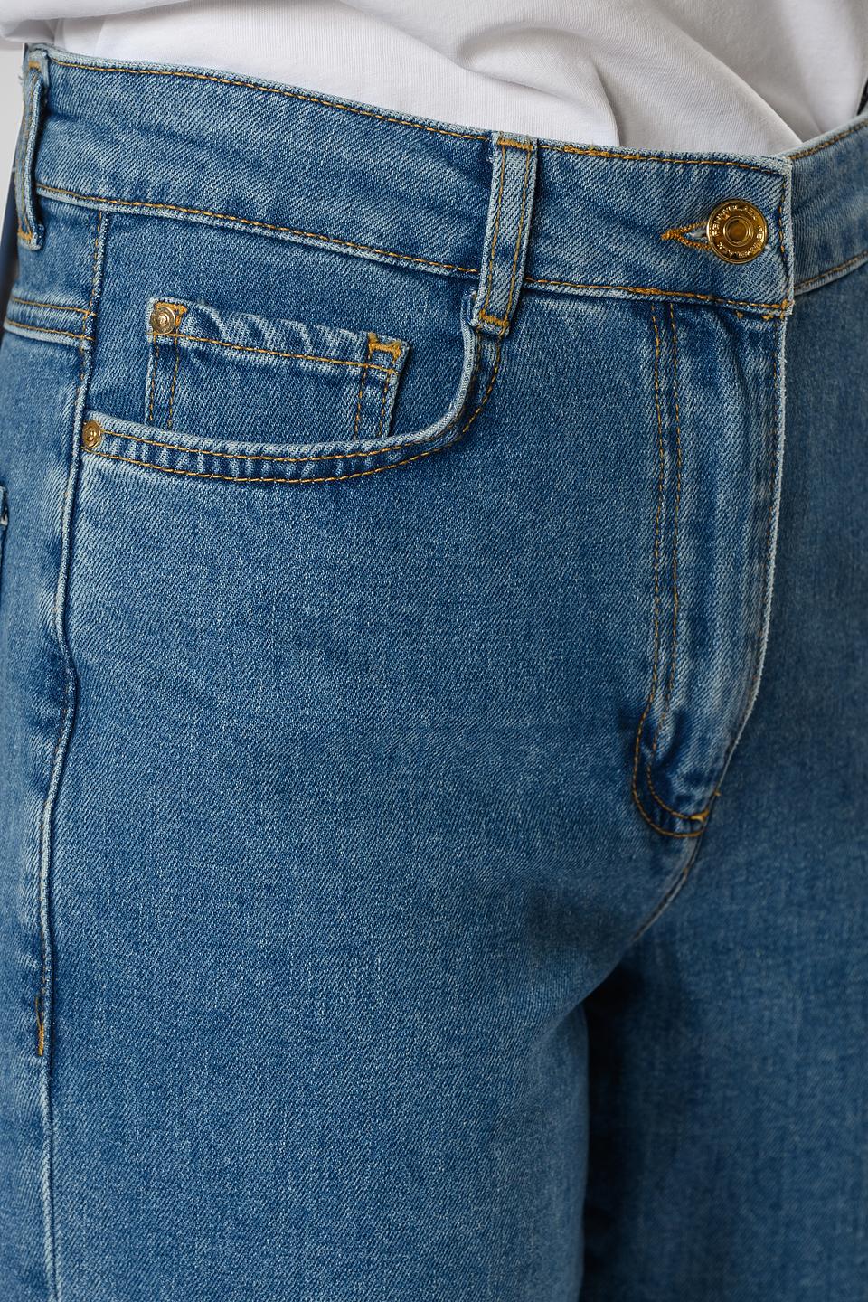 Брюки Penny Black Grey mom fit голубые