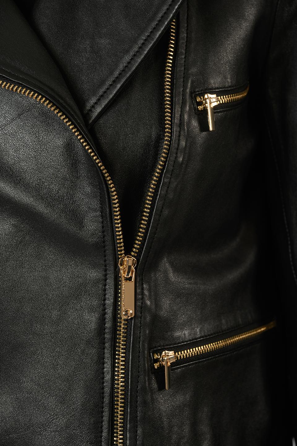 Жакет кожаный Penny Black Grey чёрный