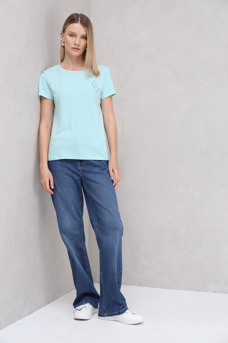 Футболка Tom Tailor denim мятная