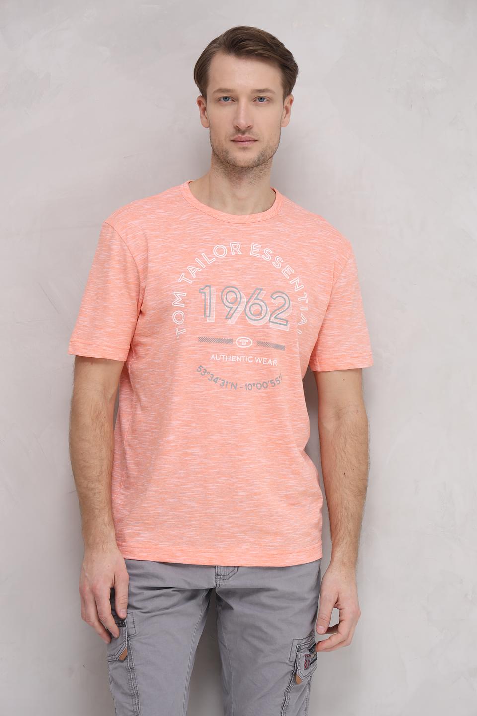 Футболка Tom Tailor Essentials персиковая
