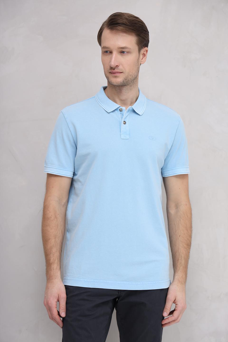Поло Tom Tailor голубое