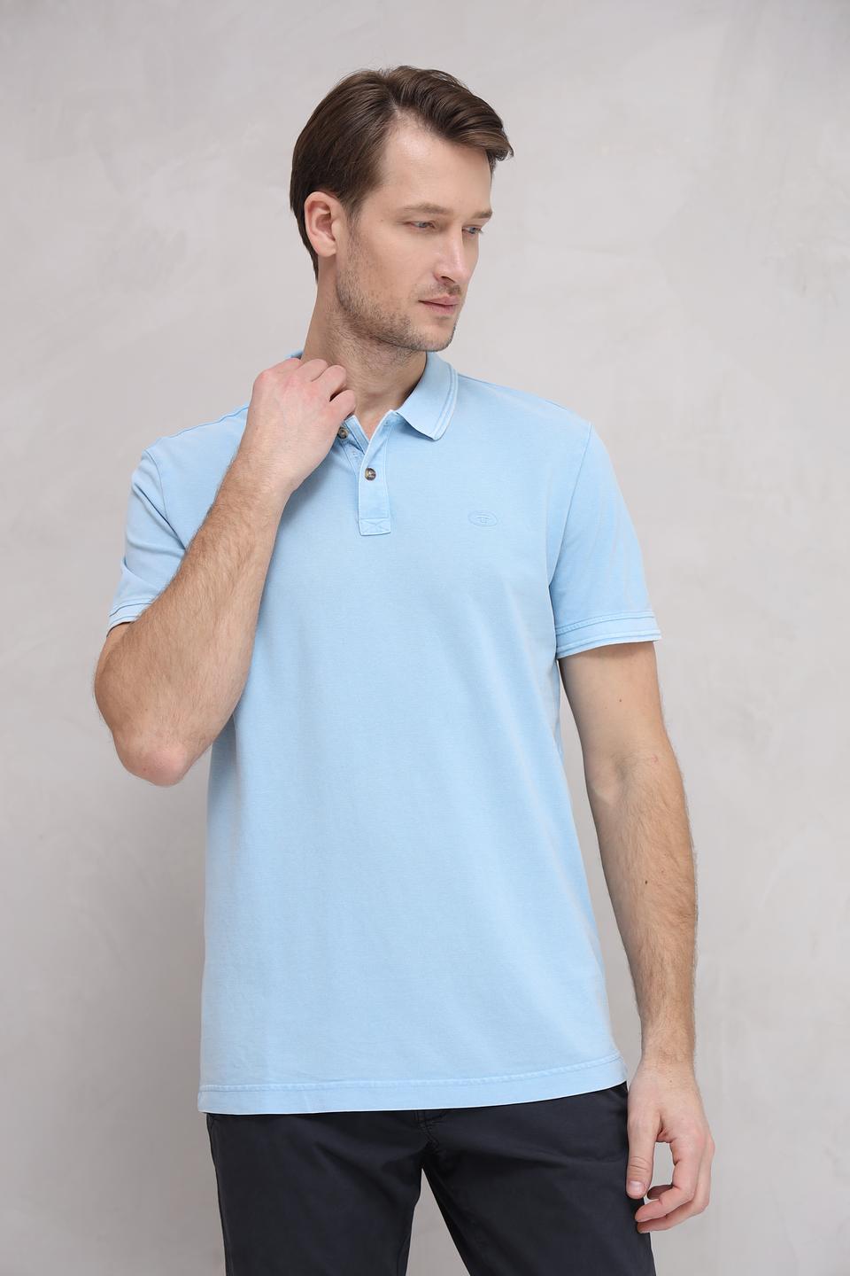 Поло Tom Tailor голубое