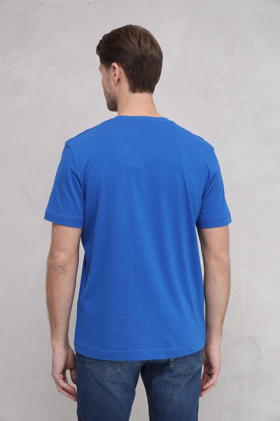 Футболка Tom Tailor синяя с принтом