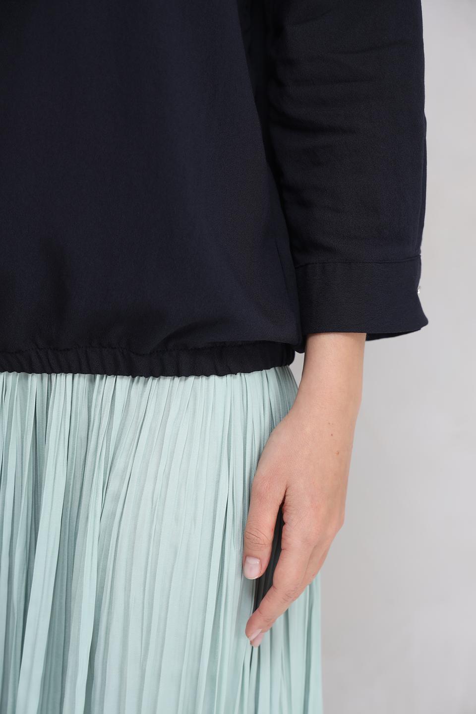 Блуза More and More с карманами черная