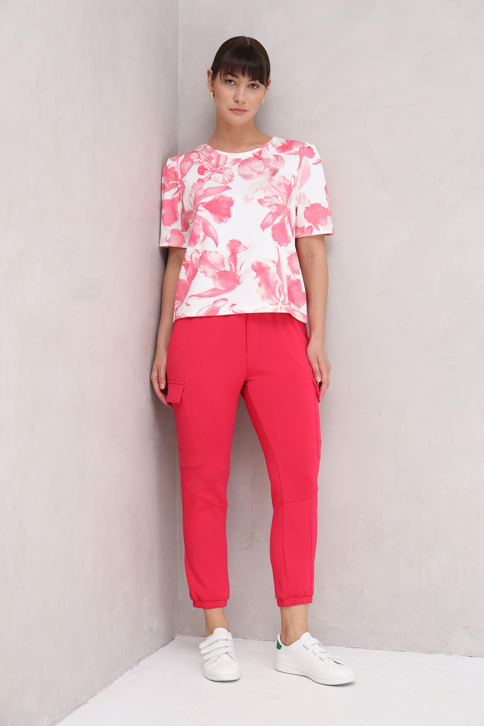 Брюки Time Zone кюлоты малиновые