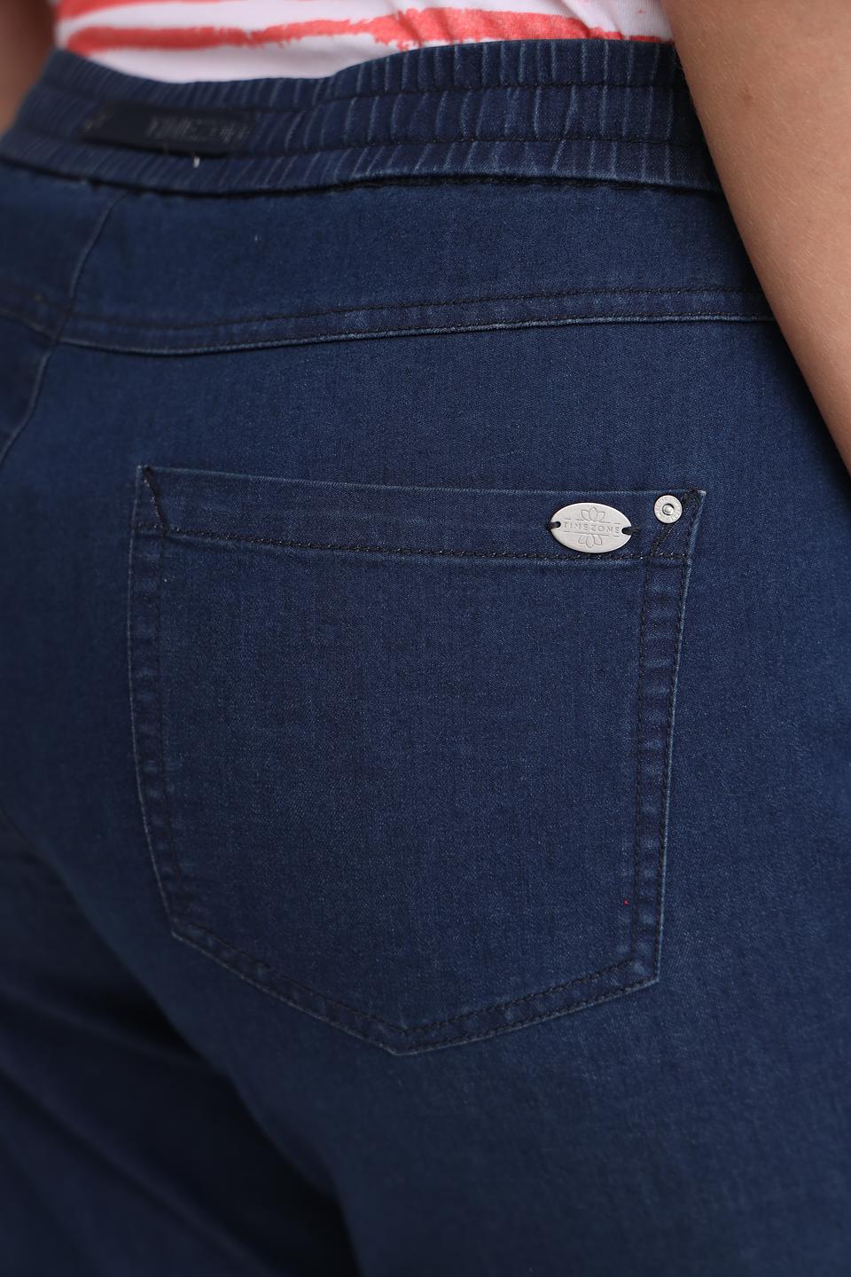 Джинсы Time Zone с манжетами синие