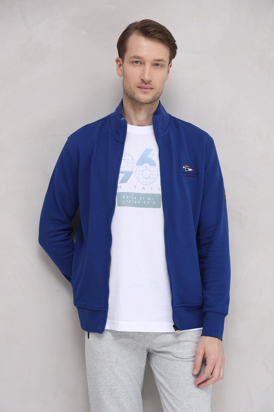 Кардиган Granchio синий на молнии
