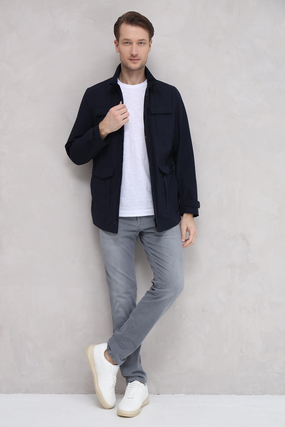 Ветровка Bugatti мужская тёмно-синяя