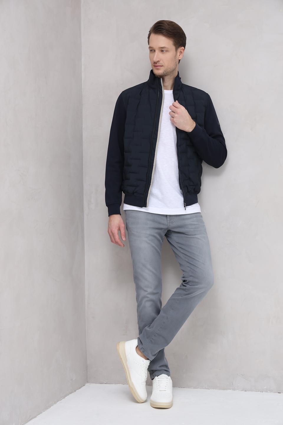 Кардиган Bugatti стеганый темно-синий