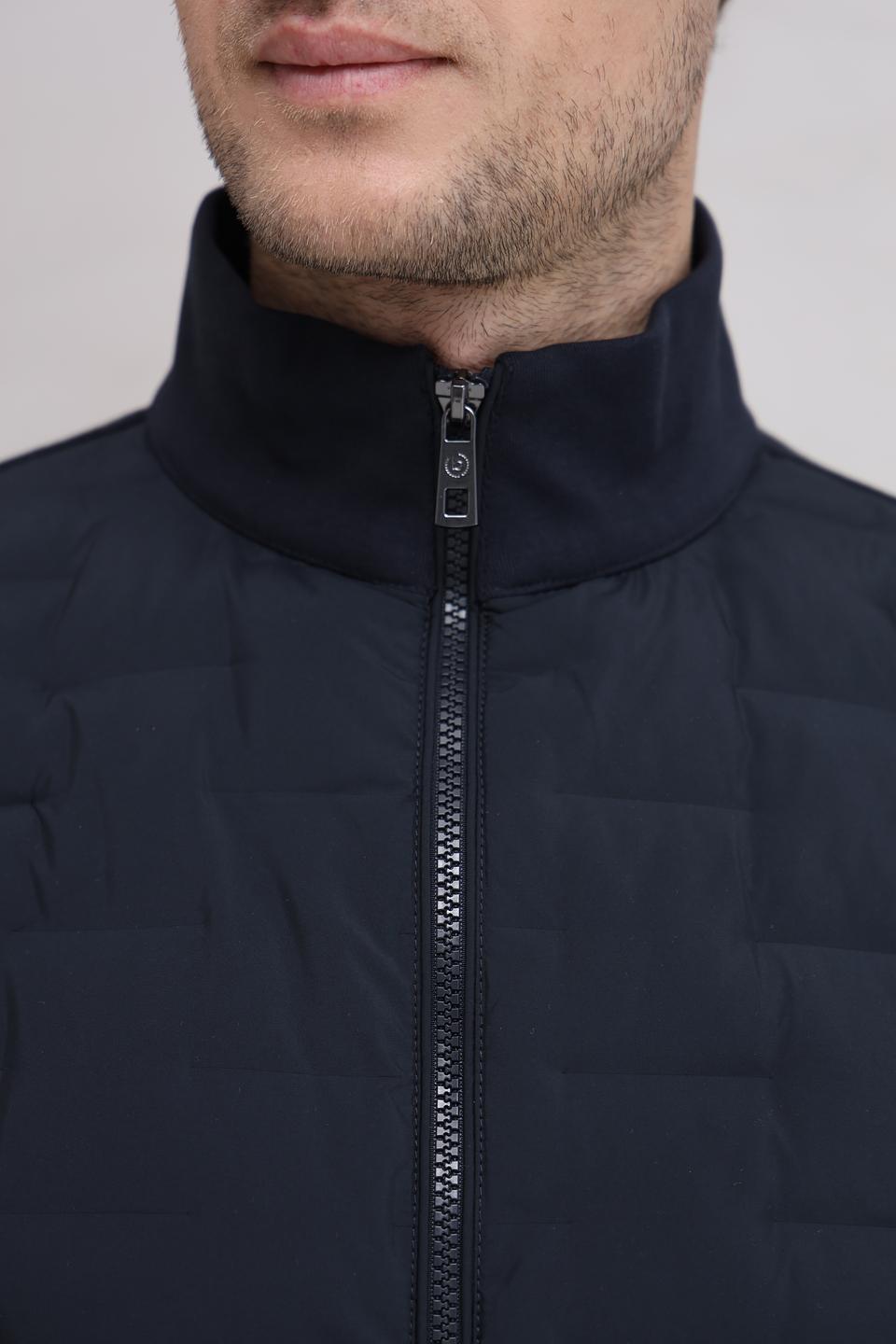 Кардиган Bugatti стеганый темно-синий