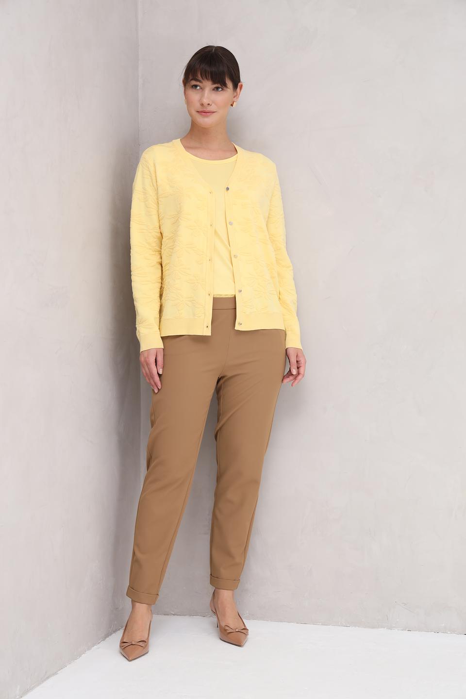 Жакет Frank Walder с вышивкой жёлтый