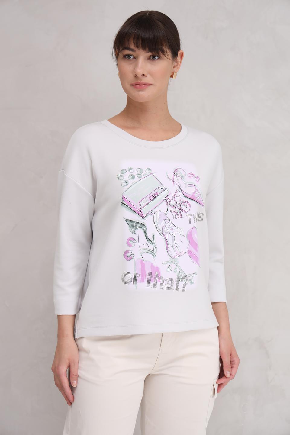 Пуловер Monari с принтом