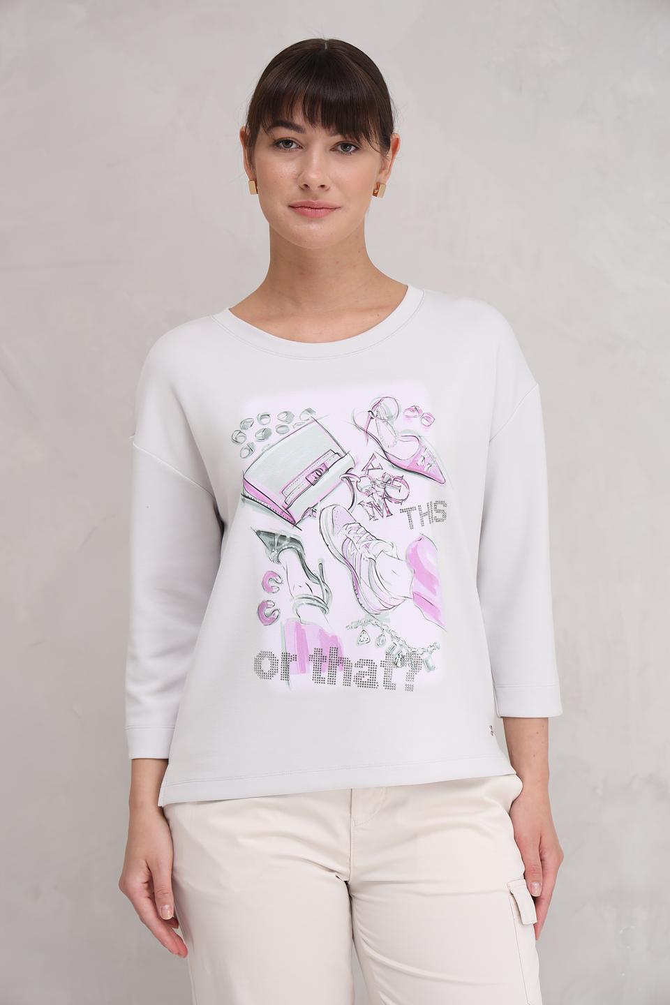 Пуловер Monari с принтом