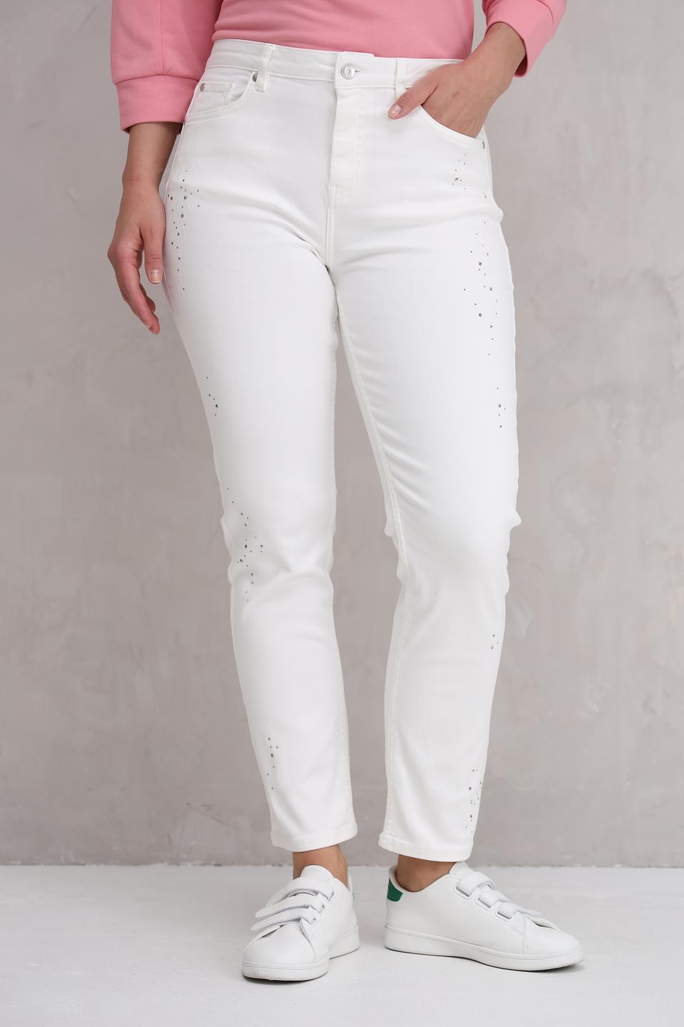 Джинсы Monari с пятнами