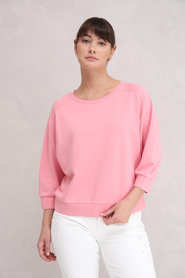 Пуловер Monari розовый с 3/4 рукавом