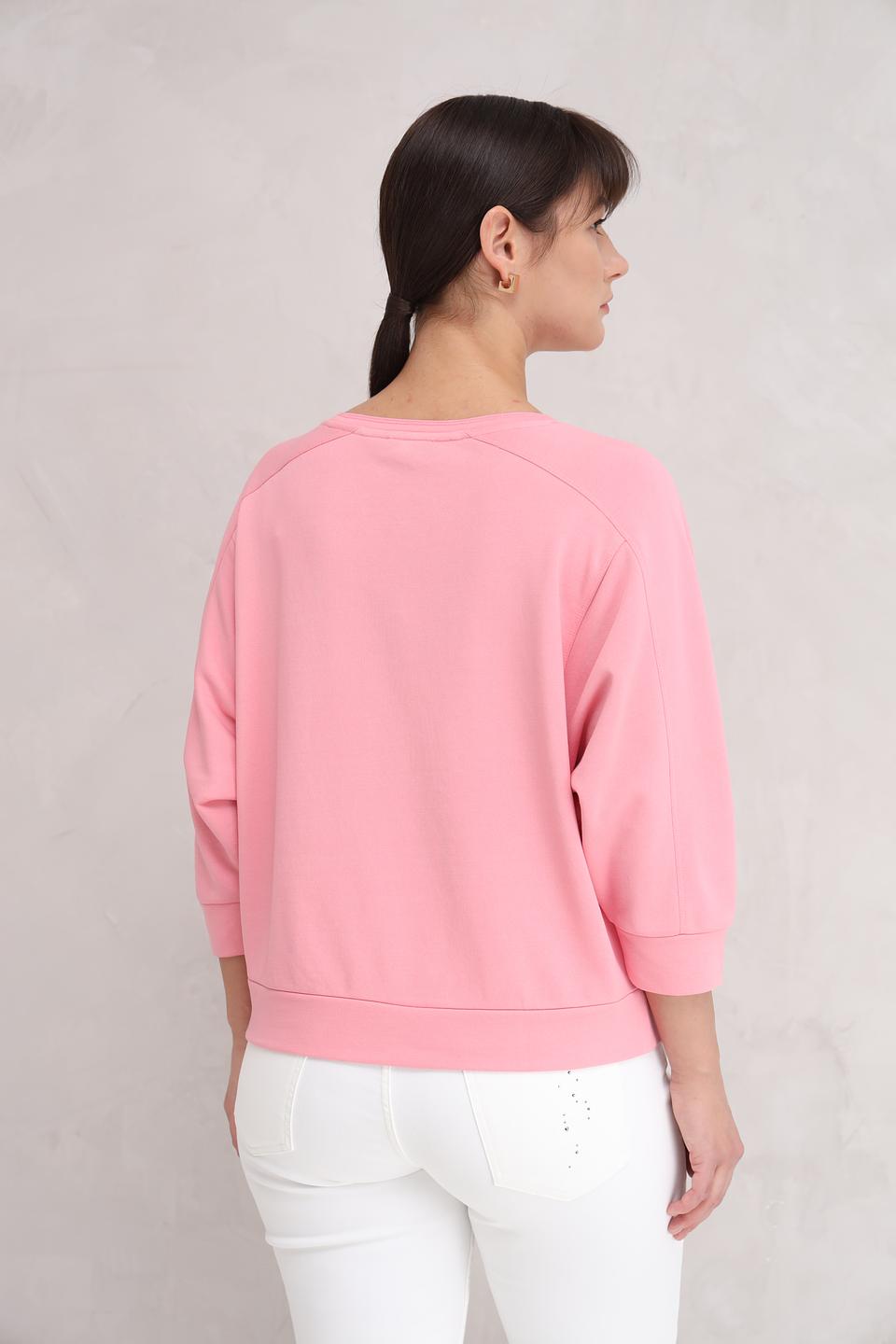 Пуловер Monari розовый с 3/4 рукавом