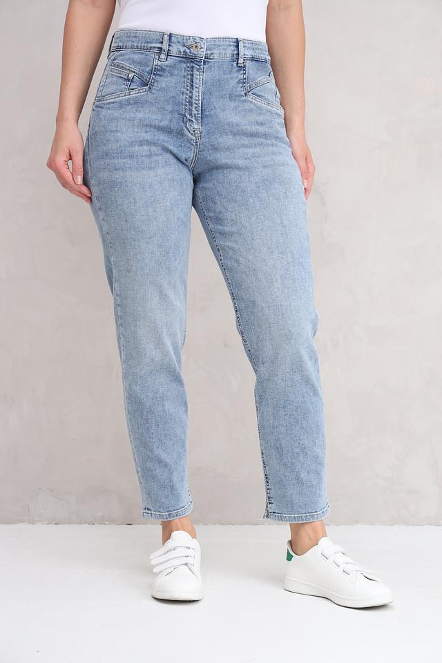 Джинсы Ppep. mom fit голубые