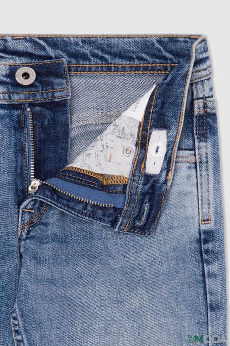 Брюки Pepe Jeans London голубые