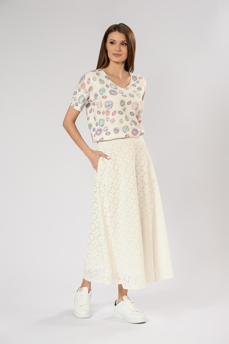 Юбка Leo & Ugo кружево белая