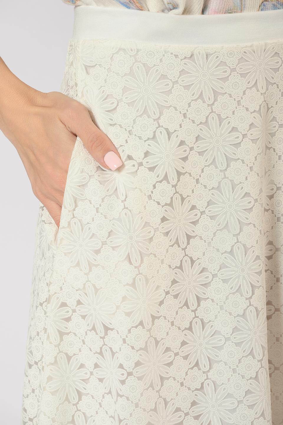 Юбка Leo & Ugo кружево белая