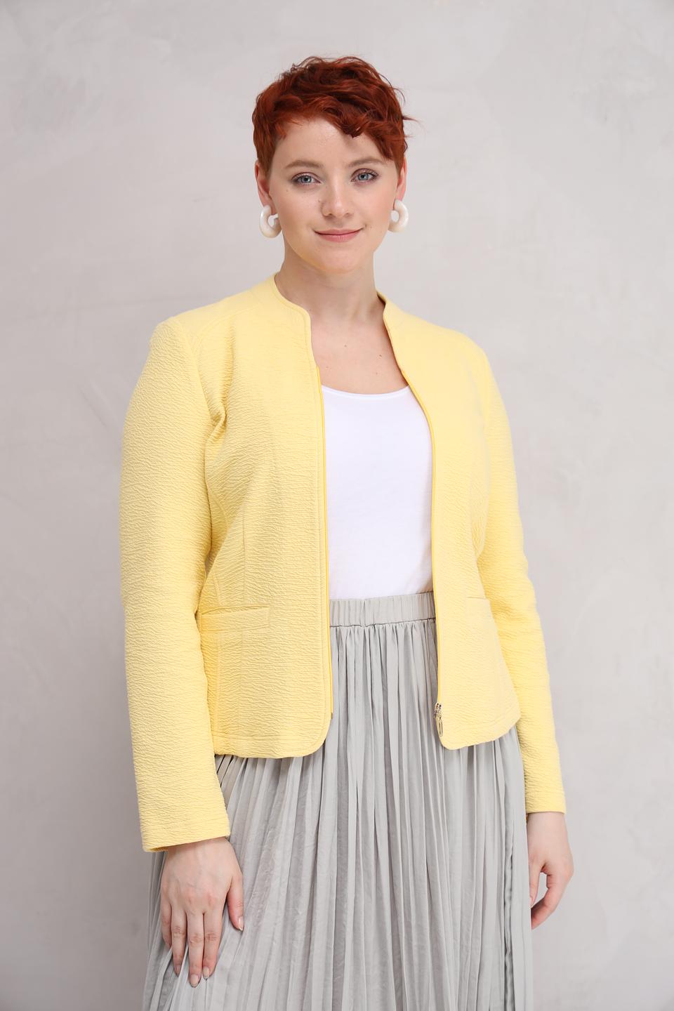 Жакет Frank Walder текстурный жёлтый