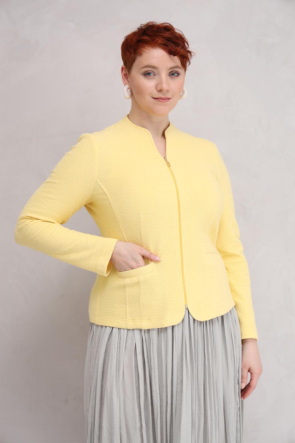 Жакет Frank Walder текстурный жёлтый