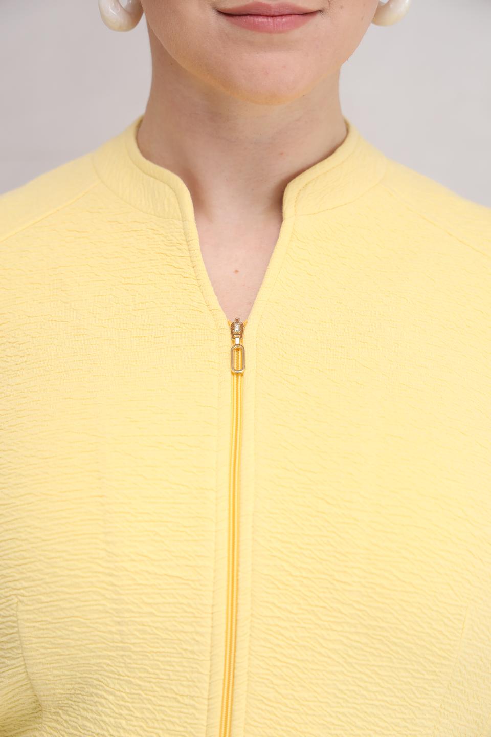 Жакет Frank Walder текстурный жёлтый